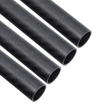 ARRIS 4피스 26mm 탄소 섬유 튜브 26mm x 24mm x 500mm 트윌 매트 3K 롤 랩 인발 성형 할로우 탄소 튜브 RC 드론 멀티콥터 스포츠 장비용, 30x28x500MM_4 PCS