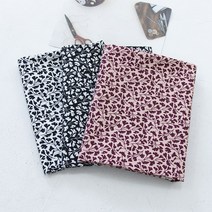 원단킹 고밀도 면60수]대폭 은행잎 3color (8107012), 블랙바탕 화이트