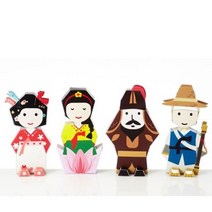 페이퍼토이 심청이 이순신 황진이 홍길동 set