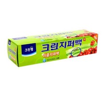 크린랩 이중지퍼백 25 X 30 20매, 단품