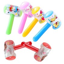 아기바운서 벨 공기 망치와 6pcs 풍선 망치 아기 어린이 장난감 파티 호의 풍선 해변, toy13551r-6pcs