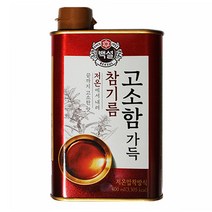 백설 고소함 가득 참기름 캔, 400ml, 1개