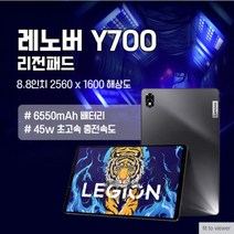 레노버 태블릿 LEGION Y700 12G+256G WIFI