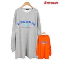 버클리클 나이트 여성 롱 티셔츠 긴팔 여자 오버핏 티 특양면 롱티