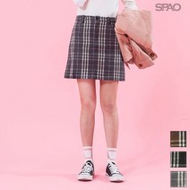 스파오 스파오 체크 미니스커트_SPWH84TG02