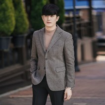 비시크 도슨트 체크 울 자켓 블레이저