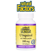 네추럴팩터스 유비퀴놀 코엔자임 Q10 100mg 120정