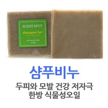 센트스팟 100%식물성오일 한방샴푸비누 천연계면활성제, 1개