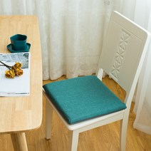 MEIISEO여름 쿨방석 쿨매트 사무실 남감 매트, 45*45cm, 코튼과 린넨 블루