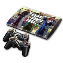 Grand Theft Auto V GTA 5 스킨 스티커 데칼 for PS3 Slim 4000 PlayStation 3 콘솔 및 컨트롤러 For 비닐, 한개옵션1, 05 0544