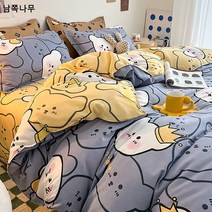 공장 맞춤 폴리 이불 커버 캐릭터 시리즈 알로에 코튼 학생 기숙사 침구 싱글 이불 커버 크로스오버