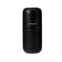 USB 충전 터치 자동차 공기청정기 탁상형 미니 미세먼지 공기청정기, P02 블랙, 하나