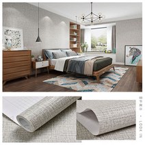 [5m X 60cm] 붙이는벽지 교체 접착식 포인트 셀프 포스트잇벽지 시트지 부분도배 부분벽지 셀프도배 스티커 원룸 민트색 결로 곰팡이 방지, 18.린넨패턴라이트그레이