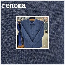 레노마셔츠 도톰하고 따뜻한 기모/트윌 솔리드/옴므 일반핏 셔츠 RMWSGP301 -K