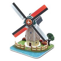 풍력의 힘을 이용한 풍차 29pcs / 입체퍼즐 만들기