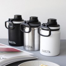 헬스물병 손잡이형 보냉텀블러 빅사이즈 직장인선물 워터버틀 커피보틀 등산 카페, 실버