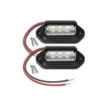 캠핑카 계단 트레일러 카라반 계단 스텝1pc led 라이센스 번호판 조명 전구 132, 2개