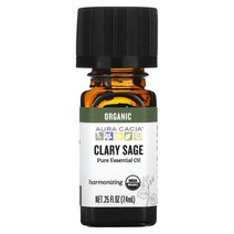 Aura Cacia Pure Essential Oil Clary Sage 0.25 fl oz 7.4 ml