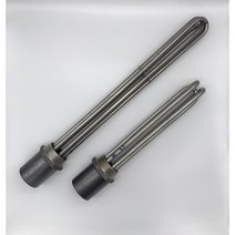 투입히터 / 3kW 5kW 삽입히터 온수기용 SUS후렌지 / 2인치 / 물용, 220V(삼상결선), 510MM(5KW)