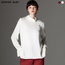 보니알렉스 보니알렉스(BONNIE ALEX) 포플리 프릴 블라우스 (택가격:99000원)