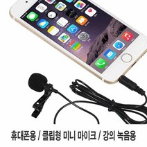 핸드폰 녹음용 스마트폰 마이크 방송 강의 음성 [SN:46C9C8#808], [W46C9C8], 단일상품(무옵션)　　[#808]▷