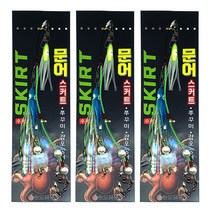 금호 문어낚시 스커트 꽃게채비 교체형 KS-438, 3세트