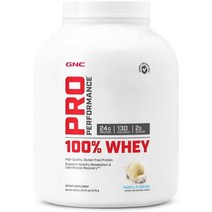 WPI보충제 게이너 단백질 살찌는보충제 gNC Pro Performance 유청 파우더 크리미한 딸기 25인분 한 량, 바닐라, 64인분 (1팩)