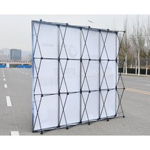 홍보 전시 부스 접이식 트러스 포토존 행사 배경 스크린, 철 트러스 305x230cm