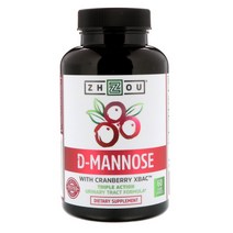Zhou Nutrition D 만노스 크랜베리 XBAC 60캡슐 2팩