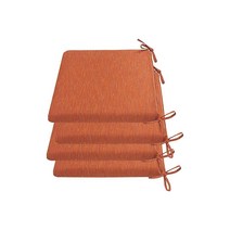 Sunshine Outdoor 실내/실외 파티오 의자 쿠션 47 x 47cm(18.5 18.5인치) : 탄력 있는 폼 충전재 내후성 쿠션 가구용 야외 시트 오렌지 4팩 4969