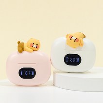 카카오프렌즈 TWS 춘식이 블루투스 무선 이어폰, WI23-TWS01, 핑크