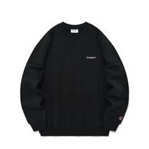 COVERNAT 스몰 어센틱 로고 맨투맨 블랙