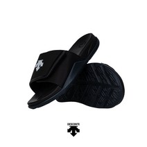 데상트 공용 베스트 셀러 슬리퍼 TEMPER SLIDE (템퍼 슬라이드) SN323ESD71 BLK