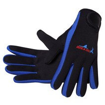 스노쿨링 스킨스쿠버1.5MM 스노클링 다이빙 장갑 서핑 비치 스포츠 수영 용품, 02 Blue_03 L