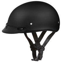 Daytona Helmets 하프 스컬 캡 오토바이 헬멧 DOT 승인 하이 그로스 핑크 M USA 미국, Dull Black, With Visor