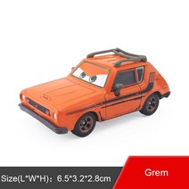 디즈니 Pixar Cars Grem 교수 Z 마일 Acer Wingo DJ Snot Rod Boost 155 금속 다이 캐스트 장난감 자동차 모델 소년 어린이 선물, (1254)Grem