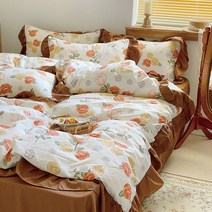 미국식 전원풍 ins풍 작은 꽃물 세면 침대 시트 이불 세트