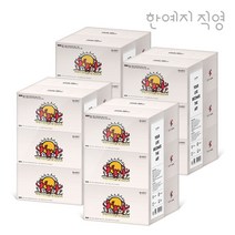 한예지 280매 키스해링 천연펄프 무형광 각티슈 미용티슈 6입 4팩 322571