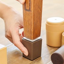 책상 높이조절 발 받침대 테이블 가구 다리 높이기 연장, 옵션I(우드원형 60x75mm) / 낱개(1개입)