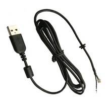 USB 수리로 Logitech 웹캠 C920 C930E 용 카메라 라인 케이블 웹캠 와이어, 01 Black