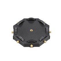 Godox TL-M8 8 광 커플러 커넥터 TL30 RGB 튜브 조명을위한 1/4 인치 나사 연결편 설치, Black