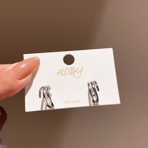 춘게엘 실버핀 메탈 귀걸이 심플 디자인 이어링 wdn7093