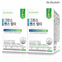 닥터엘리자베스 그린스 멘스 멀티비타민 60정 2박스, 선택완료, 단일/상품
