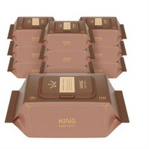 킹 프리미엄 저자극 유아물티슈 캡형, 37팩, 100매