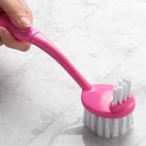 주방 틈새 욕실줄눈청소 뻣뻣한청소솔 3개 동물병원 베란다, 핑크웨이브 양면 솔