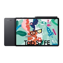 Samsung Galaxy Tab S7 FE 12.4인치 64GB 내부 메모리 4GB RAM Wi-Fi S 펜이 포함된 Android 태블릿 Mystic Black -13237, 검은색, 와이파이