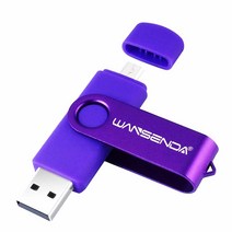 256GB 128GB 64GB 32GB 16GB OTG USB 플래시 드라이브 마이크로 USB 썸 드라이브 (32GB 퍼플), Purple_128GB