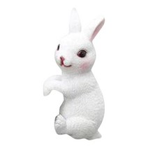 북유럽 크리 에이 티브 동물 동상 케이크 토퍼를위한 미니어처 인형 데스크탑 장식, 토끼