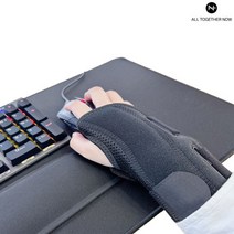 물리치료사가 판매하는 올투게더나우 고정 손목보호대 아대 블랙, 왼쪽