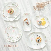 코렐 컨트리로즈 빈티지 2인 4인 6인 10인 혼밥 신혼 그릇 세트, 05원형접시(소)